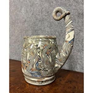 Vintage Shaped Piece In Roanne Earthenware Circa 1950