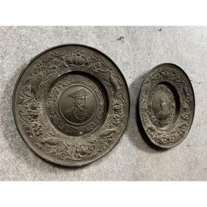 Two Large Offering Dishes From The Napoleon III Period