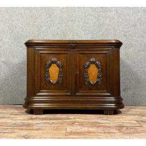 Art Nouveau Period Sideboard In Oak And Burl Circa 1900