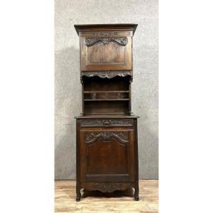 Louis XV Style Provencal Cabinet Buffet In Oak Circa 1850