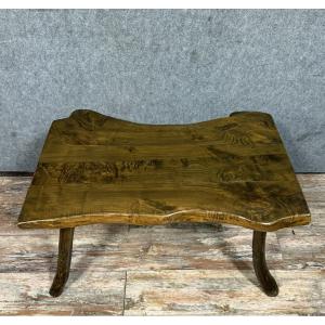 Brutalist Solid Wood Coffee Table