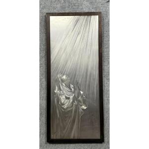 Large Religious Luminoxygraphy Painting By Marc Lachaize