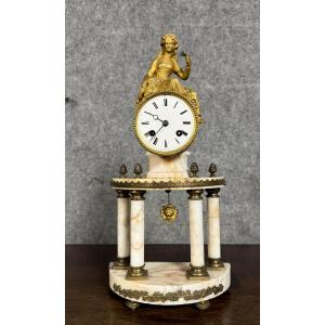 Louis XVI Style Portico Clock In The Shape Of A Temple