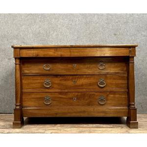 Empire Period Walnut Kneading Chest Of Drawers