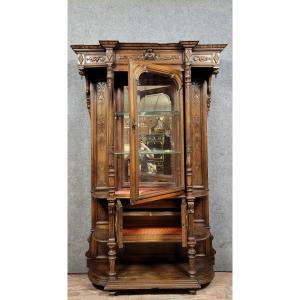 Renaissance-style Bookcase In Carved Oak  