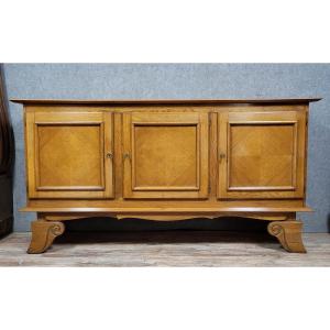 Large Art Deco Period Oak Sideboard Circa 1930