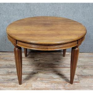 Art Deco Period Extending Table In Walnut 