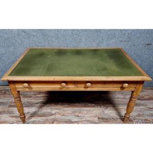Napoleon III Period Center Desk In Light Wood