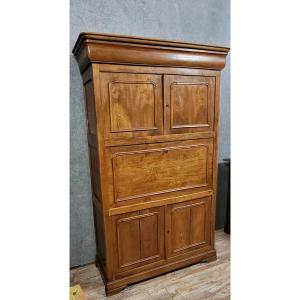 Louis Philippe Period Secret Cabinet Secretary In Ash And Elm Circa 1830