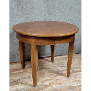 Louis XVI Style Round Ceremonial Table In Walnut Circa 1880