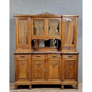 Art Deco Period Sideboard In Solid Walnut Circa 1930