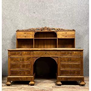 Charles X Period Presbytery Desk In Burr Walnut Circa 1820