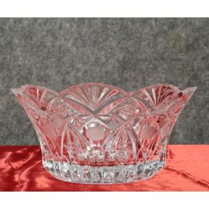 Klein Michel For Baccarat: Important Chiseled Crystal Bowl