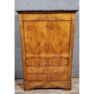 Charles X Period Secretary - Restoration In Light Mahogany 