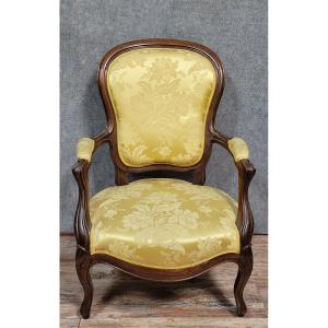 Louis XV Style Mahogany Armchair 