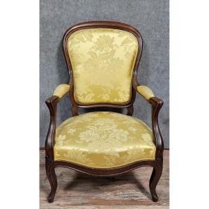 Louis XV Style Mahogany Armchair 