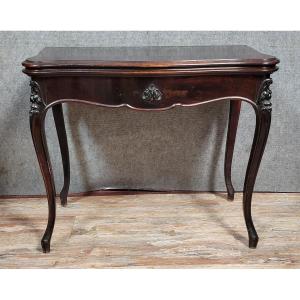 Louis XV Style Mahogany Games Table With Dark Patina