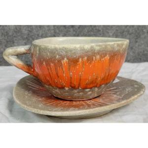 1930s Ceramic Cup And Saucer