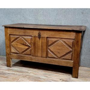 Large Louis XIV Period Chest In Solid Oak 