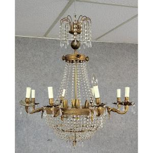 Louis XV Style Hot Air Balloon Or Basket Chandelier 