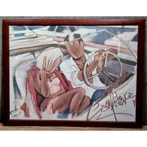 Farel: Signed Lithograph Entitled Confidence