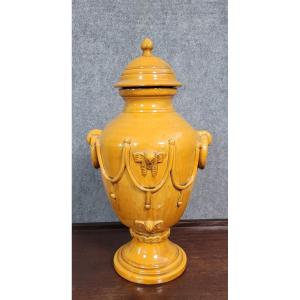 Large Glazed Ceramic Fountain