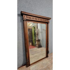 Large Renaissance-style Walnut Mirror