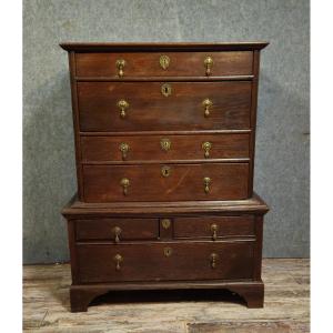 Antique Solid Wood Chest Of Drawers/chest Of Drawers, 19th Century