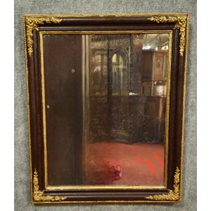 Antique Mirror In Carved And Gilded Wood – Classic Style