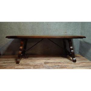 Farmhouse Table / Solid Wood Dining Table / Spanish High Period Style Table