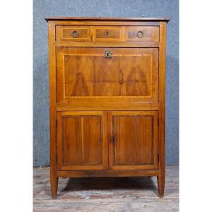 Marquetry Secretary Desk – Provincial Work, Louis XVI Period / Late 18th Century