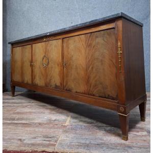 Empire Style Mahogany Veneer Sideboard – Early 20th Century