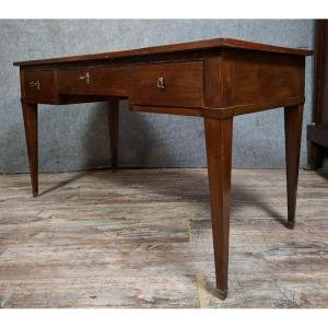 Louis XVI Flat Desk In Mahogany