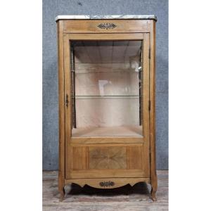Transition Louis XV Marquetry Display Case.