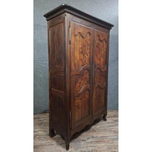 Bressanne Cabinet In Walnut And Solid Oak, Regional Work From The XXᵉ Century.