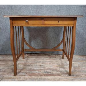 Small Art Nouveau-style Lady's Desk Or Writing Table In Light Wood