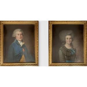 Attributed To Adolf Ulrik Wertmüller (1751-1811) - Bust Portraits Of A Man And A Woman