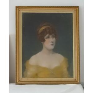 Portrait Of A Lady In The Style Of The 18th-20th Century 