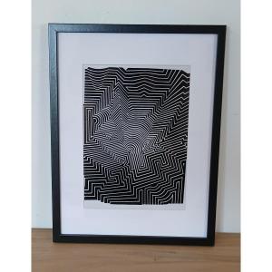 Victor Vasarely Kinetic Board 1973h