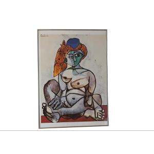 Pablo Picasso After Nude Woman With A Turkish Cap