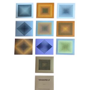 Victor Vasarely (1906-1997) - Portfolio "cta 102" - Deluxe Gold & Silver Edition - Circa