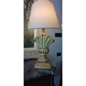 Golden Wood Lamp