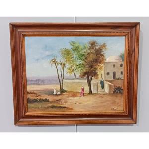 Orientalist Oil On Canvas By Paul Pascal 