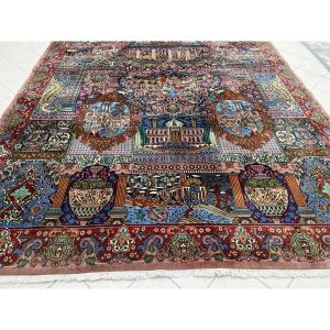 Large Handmade Wool Oriental Rug