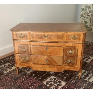18th Century German Marquetry Chest Of Drawers 