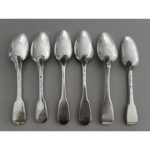 Massive Silver Spoons Fermiers Généraux 18th Century
