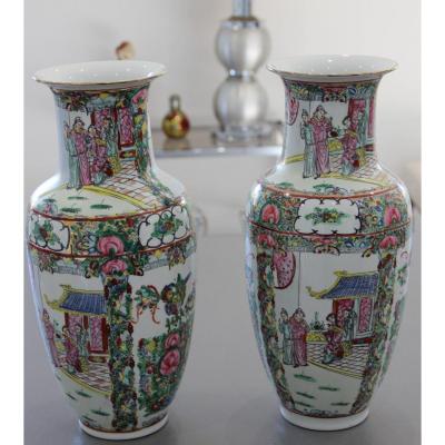 Great Pair Of Porcelain Vases From China