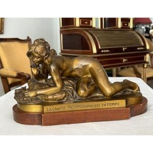 Bronze Sculpture By Ferdinand Faivre Founder Thibault 