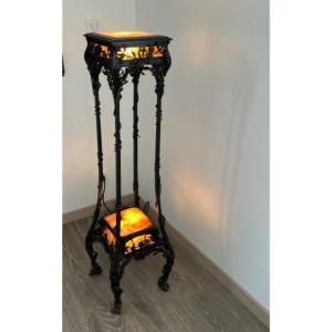 Rare Sellette Lumineuse d'époque Art-nouveau 