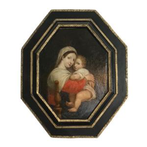 Virgin Of The Chair After Raphael (1483-1520), 18th Century